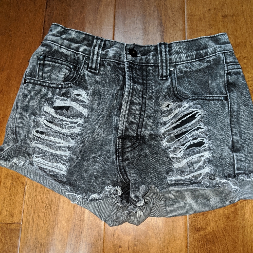 Nasty gal x Minkpink denim shorts
